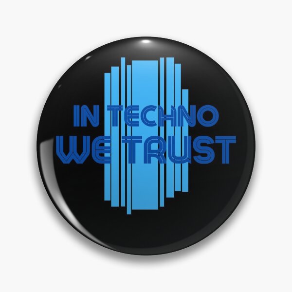 Item preview,  In techno we Trust Blue designed and sold by kyds.