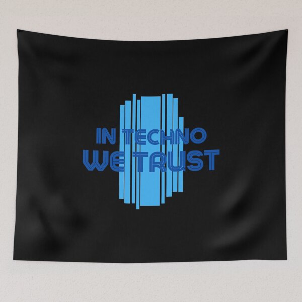 Item preview,  In techno we Trust Blue designed and sold by kyds.