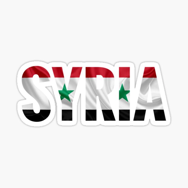 Die cut Syrien Flagge - @ StickerApp Shop