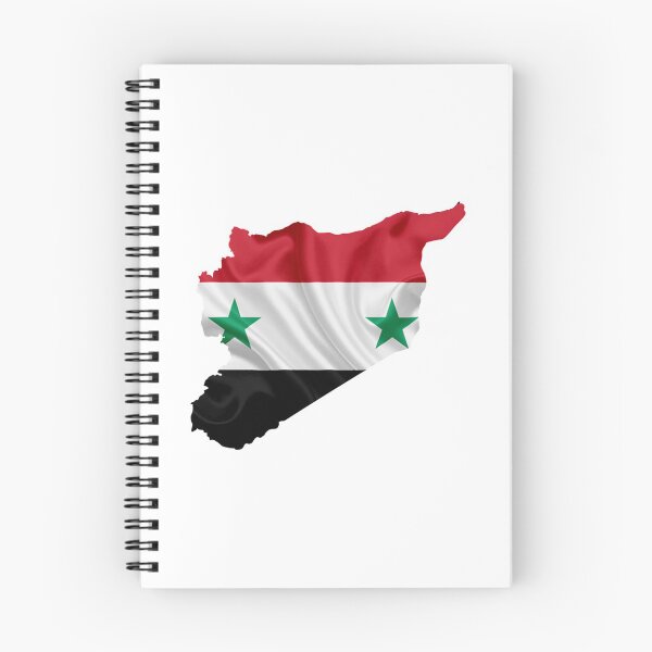 Item preview, SYRIA MAP ON FLAG STYLISH DESIGN designed and sold by ArabCorner.