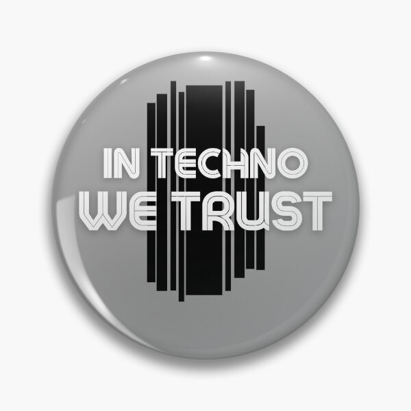 Item preview, In techno we Trust Black White designed and sold by kyds.
