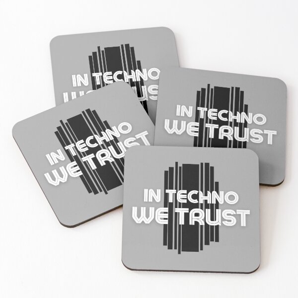 Item preview, In techno we Trust Black White designed and sold by kyds.