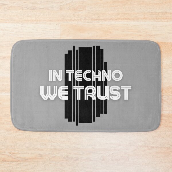 Item preview, In techno we Trust Black White designed and sold by kyds.