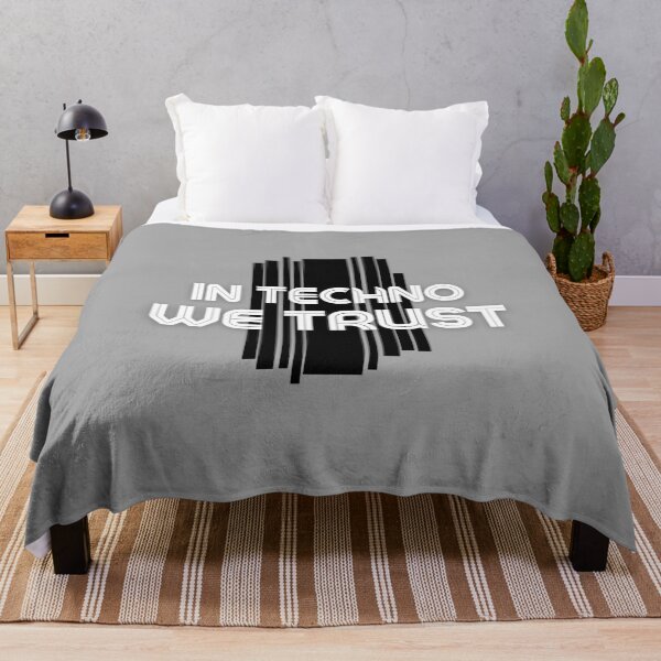 Item preview, In techno we Trust Black White designed and sold by kyds.