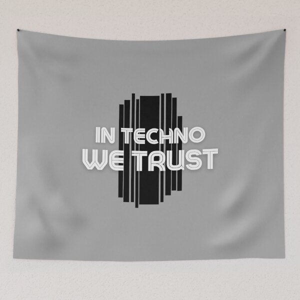 Item preview, In techno we Trust Black White designed and sold by kyds.