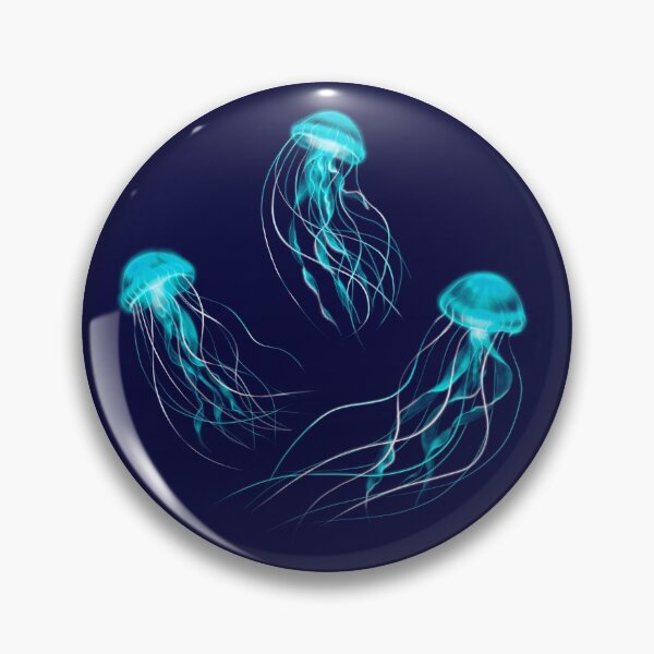 Item preview, Neon jellyfish. Digital art. designed and sold by Natalia  Tan.