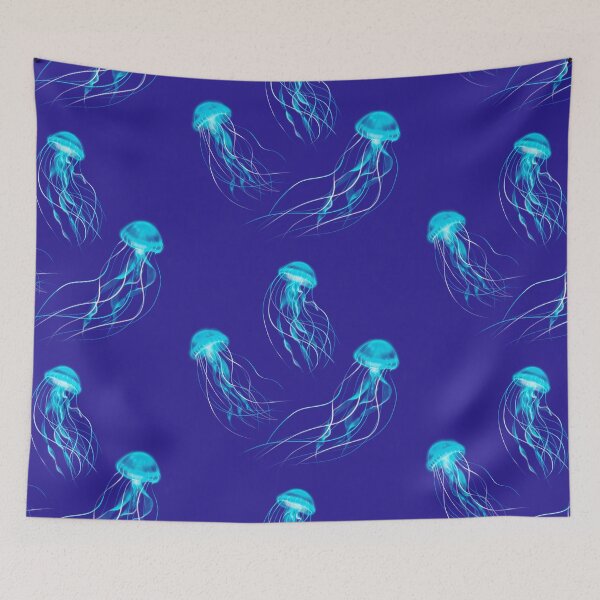 Item preview, Neon jellyfish. Digital art. designed and sold by Natalia  Tan.