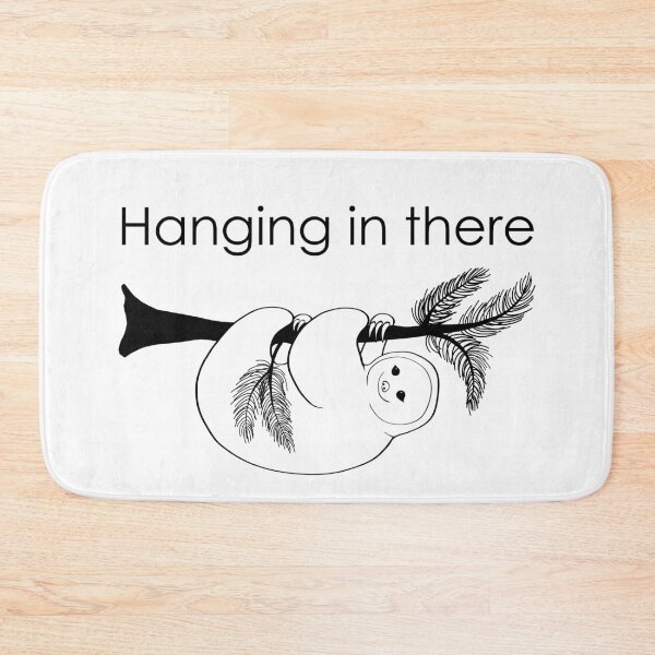 Item preview, Hanging in there positivity baby sloth designed and sold by felinefeelings.