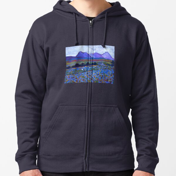 Errigal And Her Sisters (Donegal, Ireland) Zipped Hoodie