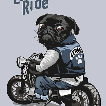Artwork thumbnail, Pug Rider by wazoosi