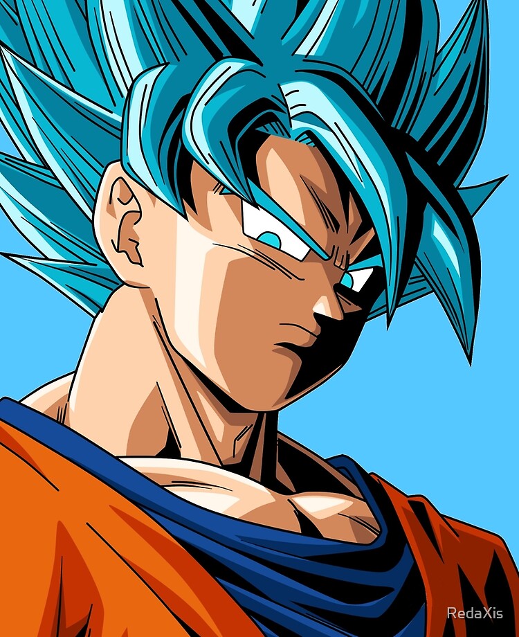 Son Goku transforming SSJ Blue | iPad Case & Skin