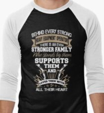 sexy heavy equipment operator Men's Baseball ¾ T-Shirt