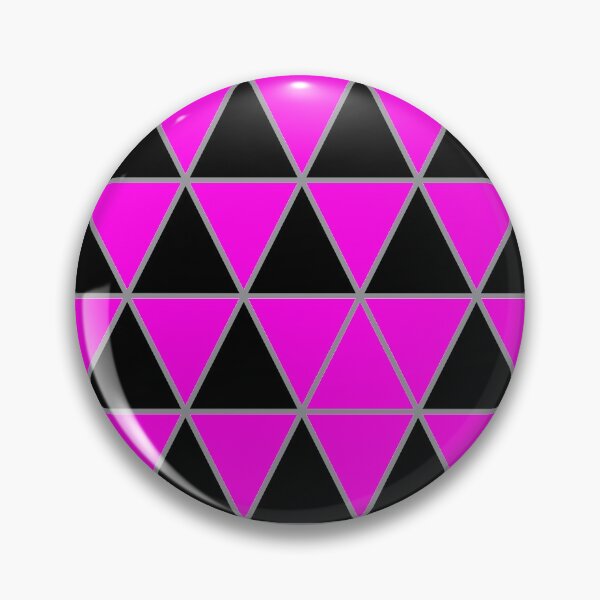 Item preview, Black, pink,  and gray geometric triangle pattern designed and sold by BaronessDesign.