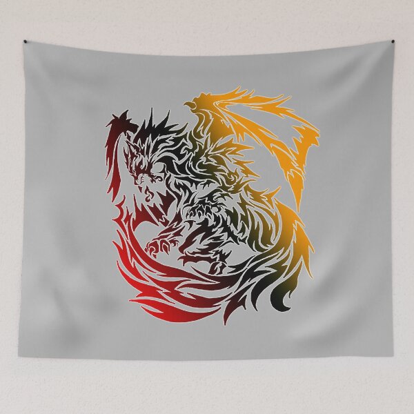 Item preview, The dragon breath tribal shape with flame designed and sold by Arramavis.