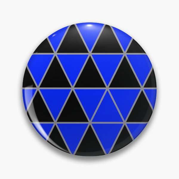 Artikelvorschau, Geometrisches Dreiecksmuster in Schwarz, Blau und Grau entworfen und verkauft von BaronessDesign.