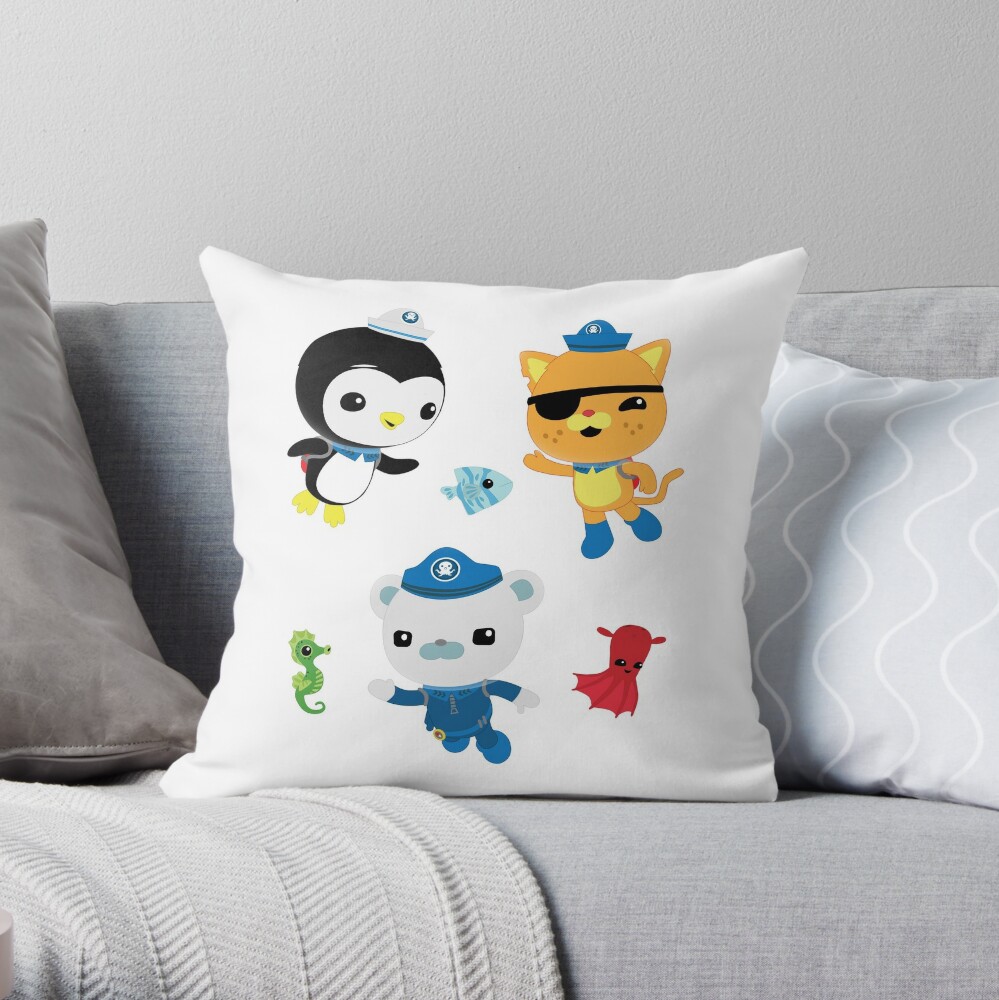 Octonauts To Your Stations Throw Pillow By Fairfaxx Redbubble 7567