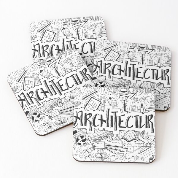 Item preview, architecture word art doodle poster  designed and sold by ArtfullyReka.