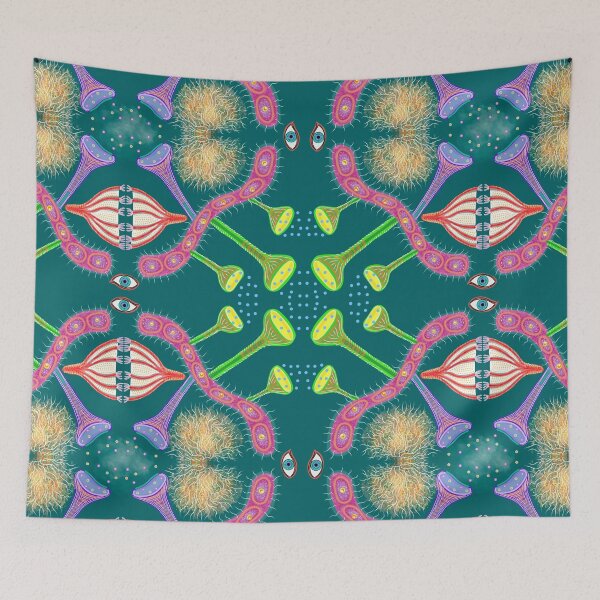 Item preview, Surreal organs and cells party - green version designed and sold by Osher-BioArt.