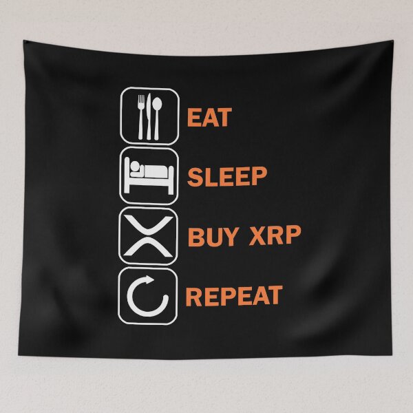 Item preview, Eat Sleep Ripple Buy XRP Cryptocurrency designed and sold by DerNerd.