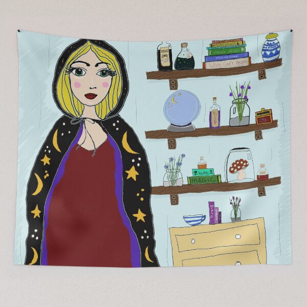 Item preview, A witch and her favorite things designed and sold by Lisa Casineau.