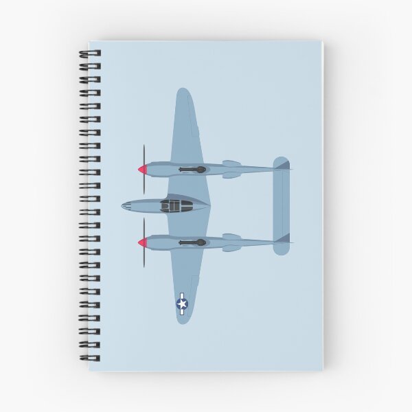 Item preview, P-38 WWII Fighter Aircraft - Landscape Grey designed and sold by VoodooCircus.