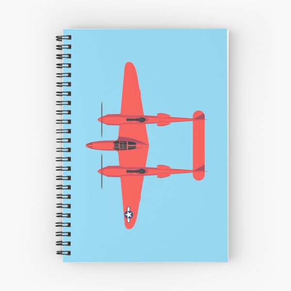 Item preview, P-38 WWII Fighter Aircraft - Landscape Red designed and sold by VoodooCircus.