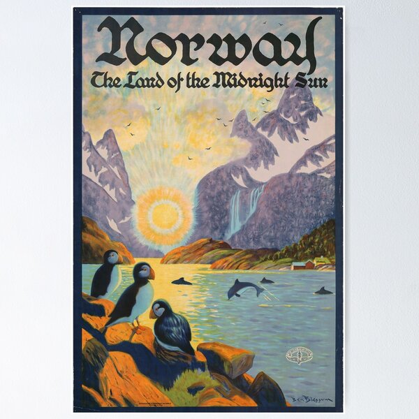 Item preview, retro classic Norway poster designed and sold by CorasPosters.