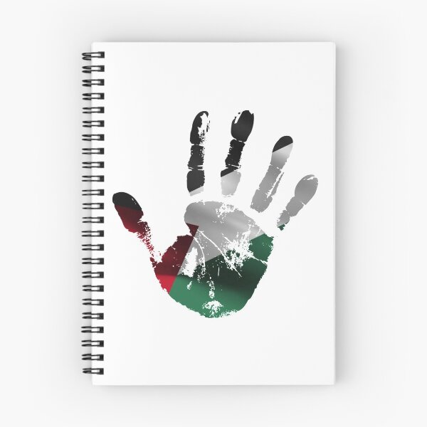 Item preview, DISEÑO ELEGANTE CON HUELLA DE MANO DE LA BANDERA DE PALESTINA designed and sold by ArabCorner.