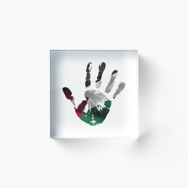Item preview, PALESTINE FLAG HANDPRINT STYLISH DESIGN designed and sold by ArabCorner.