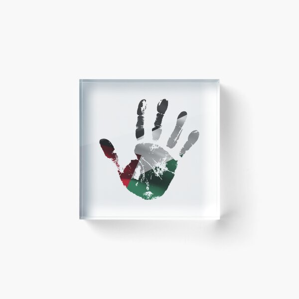 Item preview, PALESTINE FLAG HANDPRINT STYLISH DESIGN designed and sold by ArabCorner.
