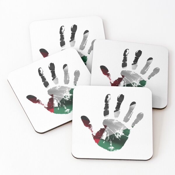 Item preview, PALESTINE FLAG HANDPRINT STYLISH DESIGN designed and sold by ArabCorner.