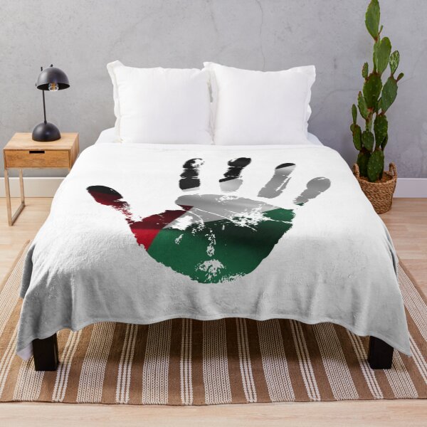 Item preview, PALESTINE FLAG HANDPRINT STYLISH DESIGN designed and sold by ArabCorner.