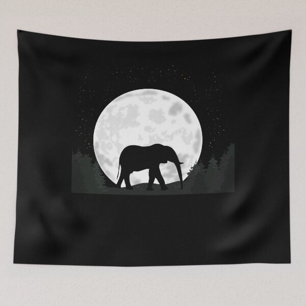 Item preview, Elephant Africa Moon Gift designed and sold by Ibu83.