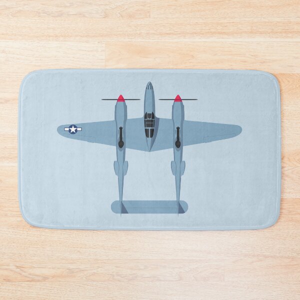 Item preview, P-38 WWII Fighter Aircraft - Grey designed and sold by VoodooCircus.