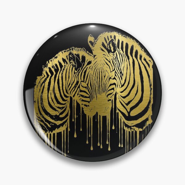 Item preview, Zebra lovers, watercolor gold, dripping paint, gold zebra, zebra, gold   designed and sold by Collagedream.