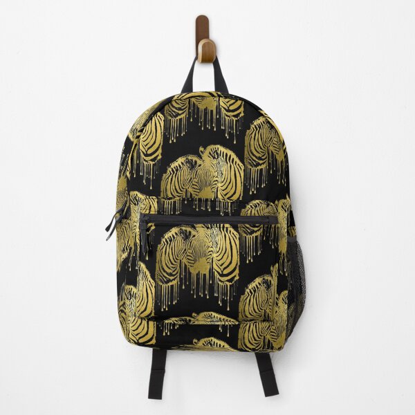 Item preview, Zebra lovers, watercolor gold, dripping paint, gold zebra, zebra, gold designed and sold by Collagedream.