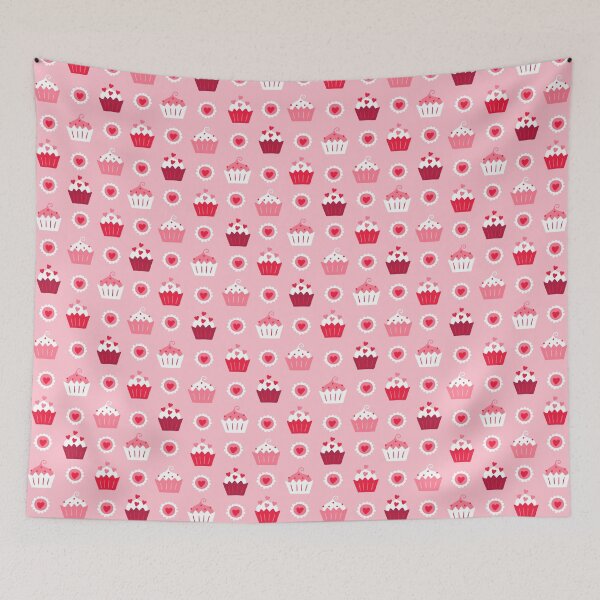 Item preview, Cupcakes and Love Pattern designed and sold by karspaul.