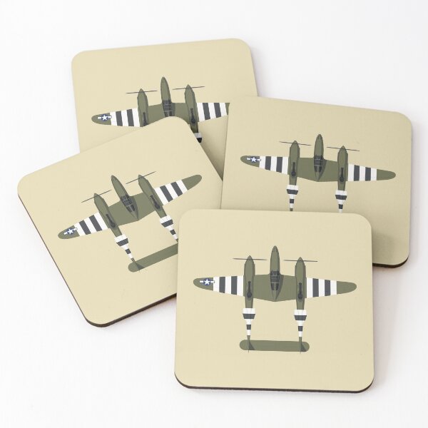 Item preview, P-38 WWII Fighter Aircraft - Olive designed and sold by VoodooCircus.
