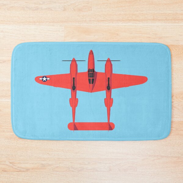 Item preview, P-38 WWII Fighter Aircraft - Red designed and sold by VoodooCircus.