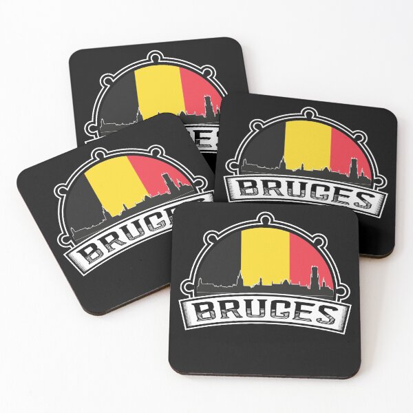Item preview, Bruges Belgium Skyline Travel Souvenir Belgian Flag designed and sold by TeeHome.