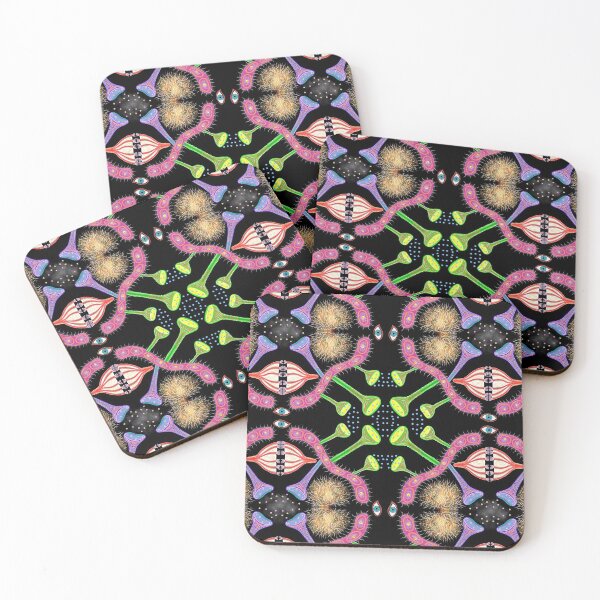 Item preview, Surreal organs and cells party - black version  designed and sold by Osher-BioArt.