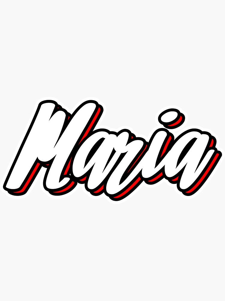 maria-first-name-hand-lettering-design-sticker-by-sulies-redbubble