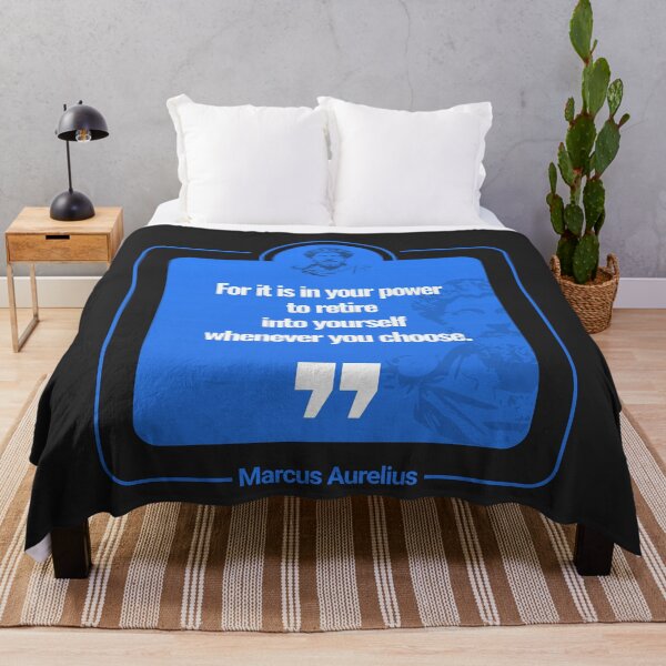 Item preview, Marcus Aurelius quote poster "For it is in your power to retire into yourself whenever you choose." designed and sold by CMYKStudio.