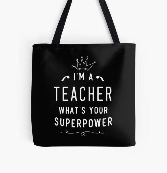 Personalised Teaching Assistant Superpower Tote Bag 