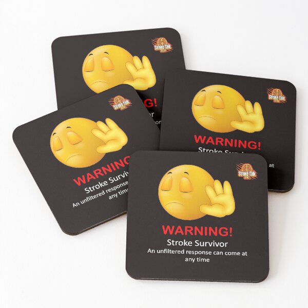 Item preview, "WARNING Stroke Survivor: An unfiltered response can come at any time" designed and sold by StrokeTalk.