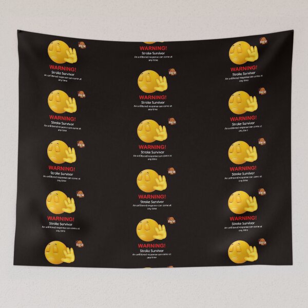 Item preview, "WARNING Stroke Survivor: An unfiltered response can come at any time" designed and sold by StrokeTalk.