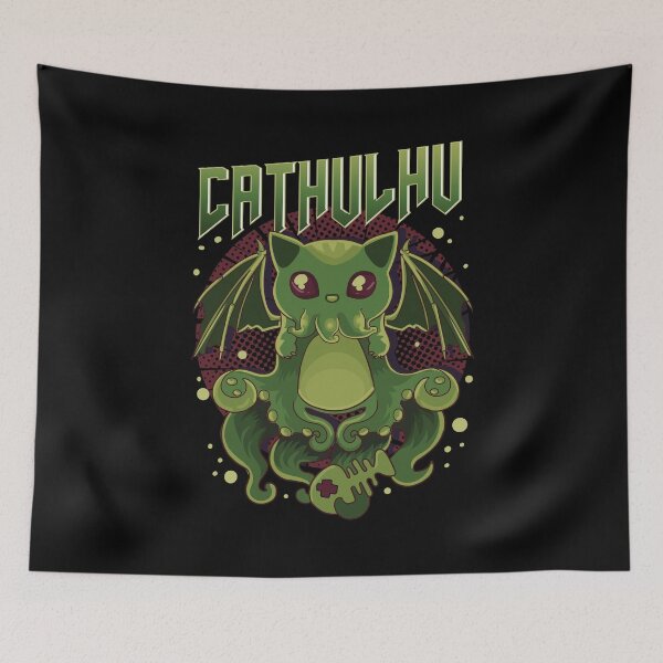 Item preview, Cute & Funny Cathulhu Kawaii Cat Cthulhu designed and sold by perfectpresents.