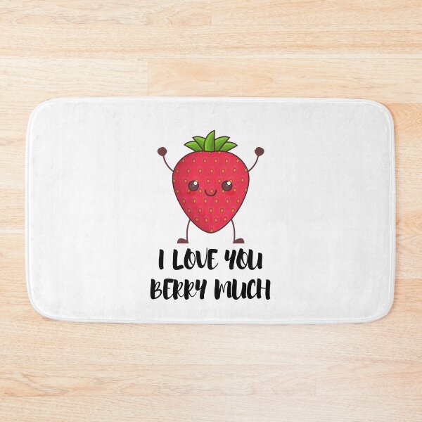 Item preview, Cute Strawberry: "I love you berry much" designed and sold by Digibee.