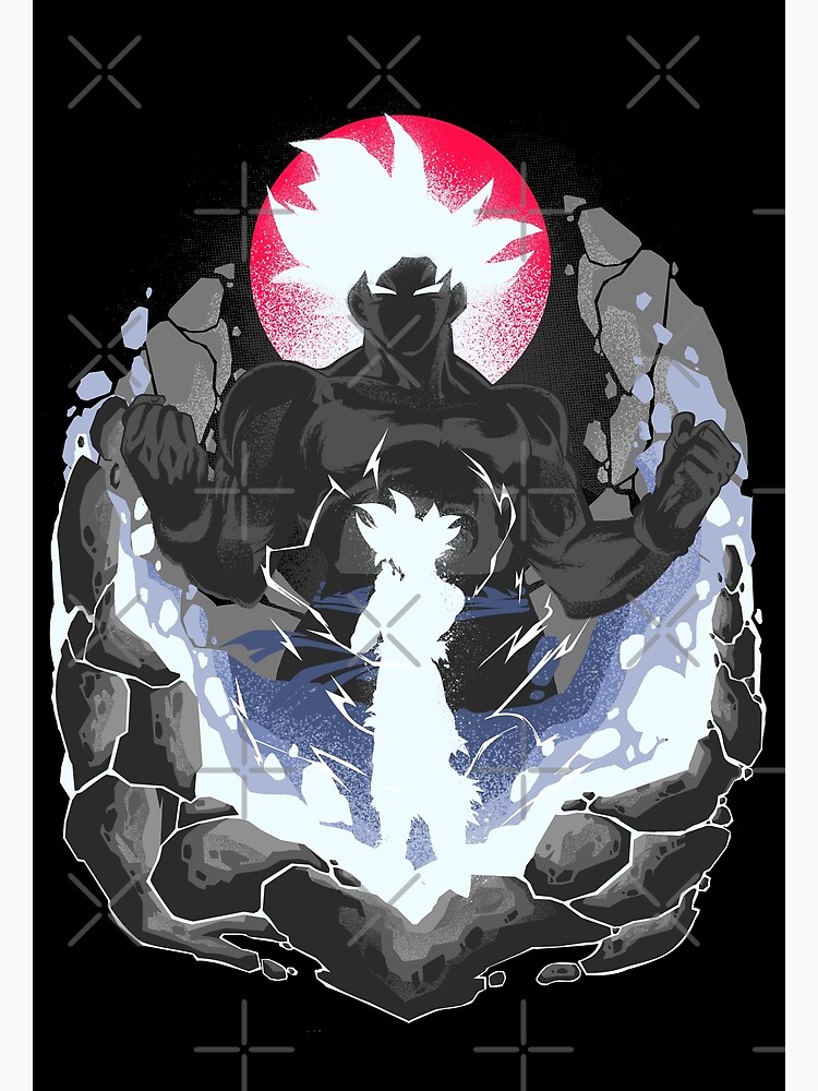 Thumbnail 4 of 4, Metal Print, Attack of Ultra Instinct designed and sold by Hypertwenty Designs.