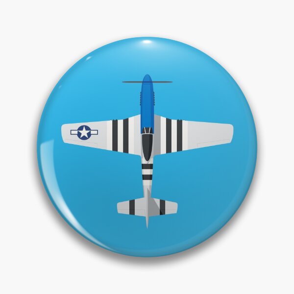 Item preview, P-51 Fighter Aircraft - Blue designed and sold by VoodooCircus.